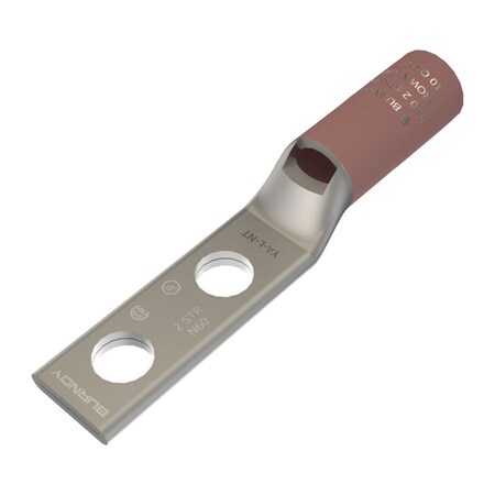Burndy Cu compression narrow toungue std barrel-Code conductor, 2 holes/W/ i YA2CL2NT14E2